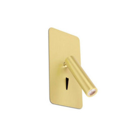 Luminosa Lighting Luminosa Suau Integrated Led Reading Light Wall Light Gold, 3000K