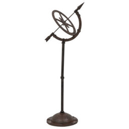 Woodside Cast Iron Garden Sundial Clock, Antique Ornamental Outdoor Décor - thumbnail 4