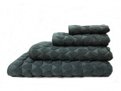 Teardrop 6-Piece Jacquard Towel Set - Laurel Green - image 1