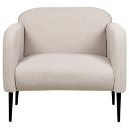 Beliani  Armchair Stouby Linen Taupe - thumbnail 4