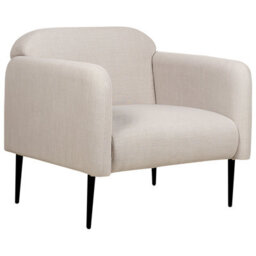Beliani  Armchair Stouby Linen Taupe