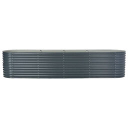 Berkfield Garden Raised Bed 400X80X81 Cm Galvanised Steel Grey - thumbnail 2