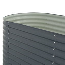 Berkfield Garden Raised Bed 400X80X81 Cm Galvanised Steel Grey - thumbnail 6