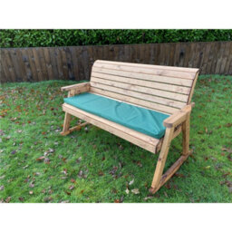 Marlborough Traditional Three Seater Rocker With 1 X Winchester Cushion Green, 1 X Scatter Cushion Green & 1 X Fitted Cover - thumbnail 5
