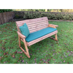 Marlborough Traditional Three Seater Rocker With 1 X Winchester Cushion Green, 1 X Scatter Cushion Green & 1 X Fitted Cover - thumbnail 4