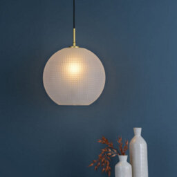 Pagazzi Lighting Pagazzi Daphne 1-Light Gold And Frosted Glass Pendant - thumbnail 1