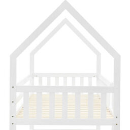 Btm Kids Castle Bunk Bed, Twin Sleeper With Ladder, Solid Wood 3Ft Single Bed, White - thumbnail 9