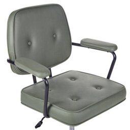Beliani Desk Chair Pawnee Fabric Dark Green - thumbnail 9