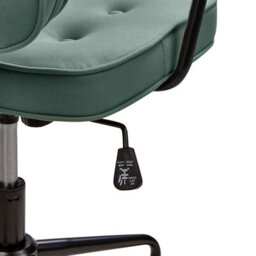 Beliani Desk Chair Pawnee Fabric Dark Green - thumbnail 8