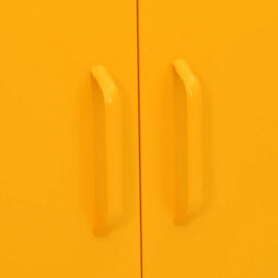 Vidaxl Storage Cabinet Mustard Yellow 80X35X101.5 Cm Steel - thumbnail 8