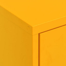 Vidaxl Storage Cabinet Mustard Yellow 80X35X101.5 Cm Steel - thumbnail 7