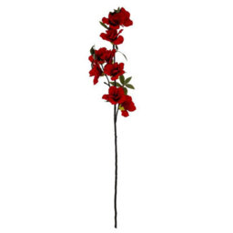 Hill Interiors Crimson Bloom Large Spray Artificial Flower - Plastic - L11 X W11 X H92 Cm - Red - thumbnail 1