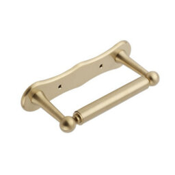 Homestylestore Brushed Brass Wall Mounted Toilet Roll Paper Holder