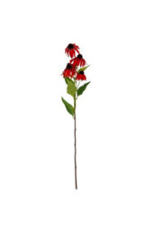 Red Echinacea Artificial Flower Spray For Elegant Floral Displays - thumbnail 2