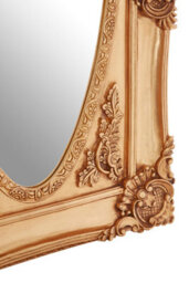 Orsina Timeless Gold Finish Oval Border Wall Mirror, Functional Mirror For Livingroom, Elegant Modern Mirror - thumbnail 4