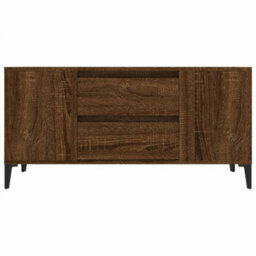 Berkfield Modern Tv Cabinet Brown Oak 102X44.5X50 Cm Engineered Wood - thumbnail 6