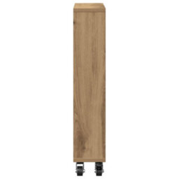Walplus Narrow Storage Trolley Artisian Oak 48X13X68 Cm Engineered Wood - thumbnail 5