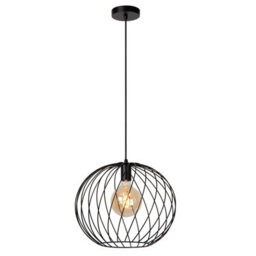 Lucide Danza Classic Pendant Light 40Cm - 1Xe27 - Black - thumbnail 1