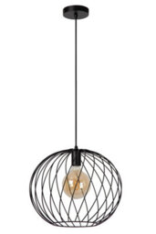 Lucide Danza Classic Pendant Light 40Cm - 1Xe27 - Black - thumbnail 3