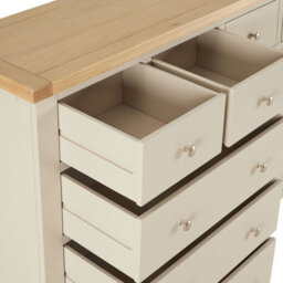 The Furniture Market Cheshire Dove Grey Jumbo 10 Drawer Chest - thumbnail 5