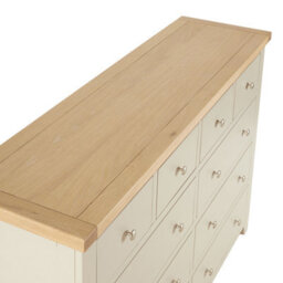 The Furniture Market Cheshire Dove Grey Jumbo 10 Drawer Chest - thumbnail 7