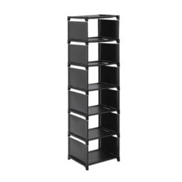 Thehotsale 27Cm W X 26Cm D X 107Cm H Plastic Freestanding Adjustable 7-Tier Shoe Storage Rack For Entryway Door - thumbnail 3