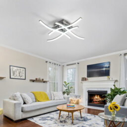 Pheashine Modern Led Pendant Ceiling Light,24W 2240Lm Cool White 6000K For Living Room Or Bedroom - thumbnail 7