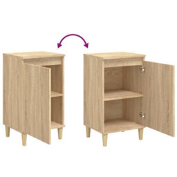 Berkfield Bedside Cabinets 2 Pcs Sonoma Oak 40X35X70 Cm Engineered Wood - thumbnail 8