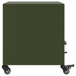 Berkfield Bedside Cabinet Olive Green 36X39X43.5 Cm Steel - thumbnail 7