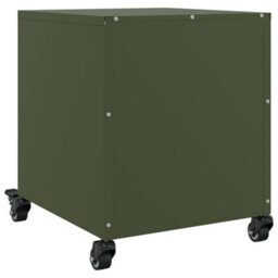 Berkfield Bedside Cabinet Olive Green 36X39X43.5 Cm Steel - thumbnail 8