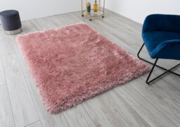 A.unique Home Blush Pink Shaggy Rugs For Living Room Bedroom 120Cm X 170Cm - thumbnail 1