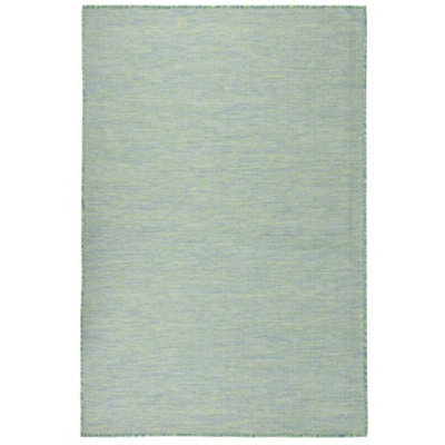 Berkfield Outdoor Flatweave Rug 120X170 Cm Turquoise
