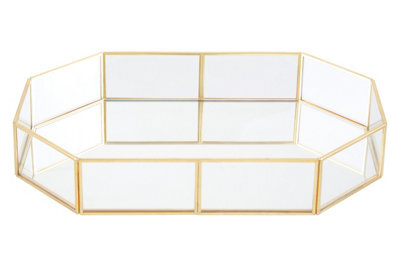 Orsina Vintage Glass Octagonal Jewellery Tray - image 1