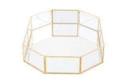Orsina Vintage Glass Octagonal Jewellery Tray - thumbnail 3