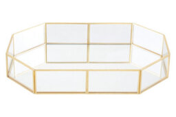 Orsina Vintage Glass Octagonal Jewellery Tray - thumbnail 1