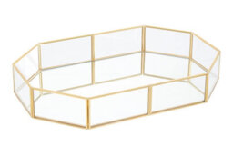 Orsina Vintage Glass Octagonal Jewellery Tray - thumbnail 2