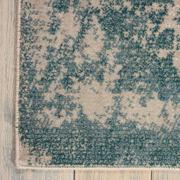 Ivory/teal Modern Abstract Luxurious Easy To Clean Rug For Living Room And Bedroom-239Cm X 320Cm - thumbnail 5