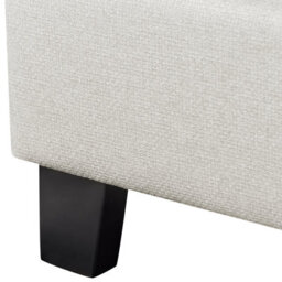 Wyld And Coco Eu Single 3Ft Bed Frame 90X190 Cm Light Beige Fabric Slatted No Headboard - thumbnail 7
