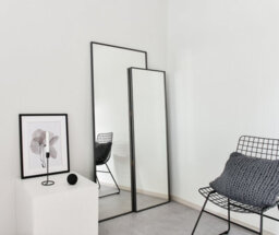 Nielsen Arlott Aluminium Rectangular Wall Mirror, Matt Black, 50 X 150Cm - thumbnail 4