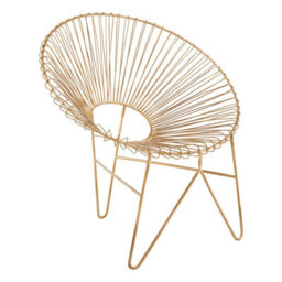 Orsina Modern Iron Chair With Hairpin Legs, Statement Accent Chair For Livingroom, Stylish Livingroom Chair - thumbnail 2