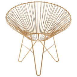 Orsina Modern Iron Chair With Hairpin Legs, Statement Accent Chair For Livingroom, Stylish Livingroom Chair - thumbnail 4