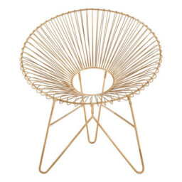 Orsina Modern Iron Chair With Hairpin Legs, Statement Accent Chair For Livingroom, Stylish Livingroom Chair - thumbnail 6