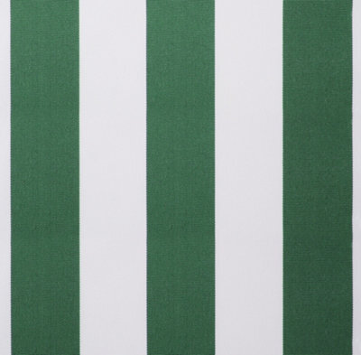 Primrose Awnings Replacement Green And White Stripe Cover For 3.5M X 2.5M Includes Valance - image 1