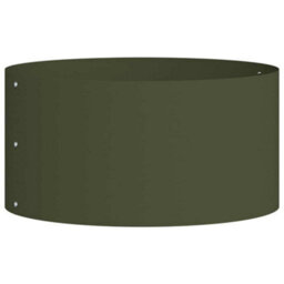 Berkfield Garden Planter Olive Green 40 X 40 X 20 Cm Steel - thumbnail 2