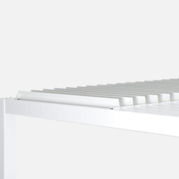 Sweeek - Louvered Pergola Aluminium And Steel 4 X 3M White  - Palace - thumbnail 4