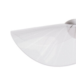 Wyld And Coco Sculptural Wavy Pendant Led Lamp - White Metal Frame With Acrylic Shade, W41 X H121 Cm - thumbnail 6