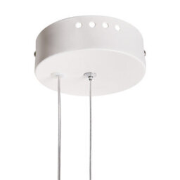 Wyld And Coco Sculptural Wavy Pendant Led Lamp - White Metal Frame With Acrylic Shade, W41 X H121 Cm - thumbnail 5