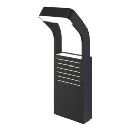 GoodHome Majorca Contemporary Black Mains-Powered 1 Lamp Integrated Led Outdoor Post Light (H)450mm - thumbnail 4