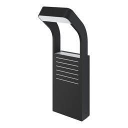 GoodHome Majorca Contemporary Black Mains-Powered 1 Lamp Integrated Led Outdoor Post Light (H)450mm - thumbnail 3