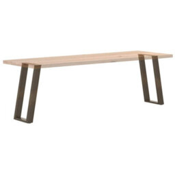 Berkfield Console Table Legs U-Shaped 2 Pcs Natural Steel 38X(72-73) Cm Steel - thumbnail 8